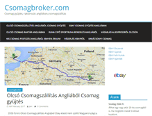 Tablet Screenshot of csomagbroker.com